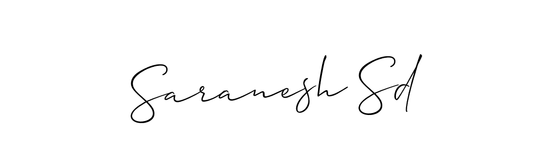 Best and Professional Signature Style for Saranesh Sd. Allison_Script Best Signature Style Collection. Saranesh Sd signature style 2 images and pictures png