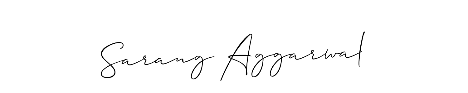 if you are searching for the best signature style for your name Sarang Aggarwal. so please give up your signature search. here we have designed multiple signature styles  using Allison_Script. Sarang Aggarwal signature style 2 images and pictures png