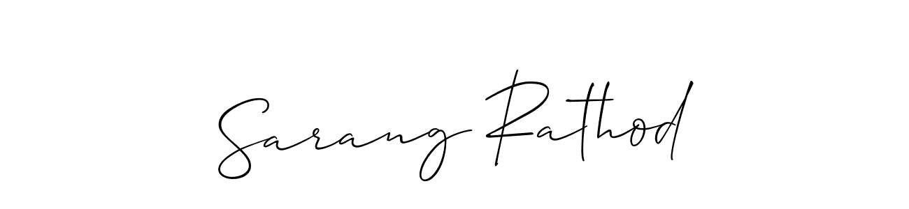 This is the best signature style for the Sarang Rathod name. Also you like these signature font (Allison_Script). Mix name signature. Sarang Rathod signature style 2 images and pictures png