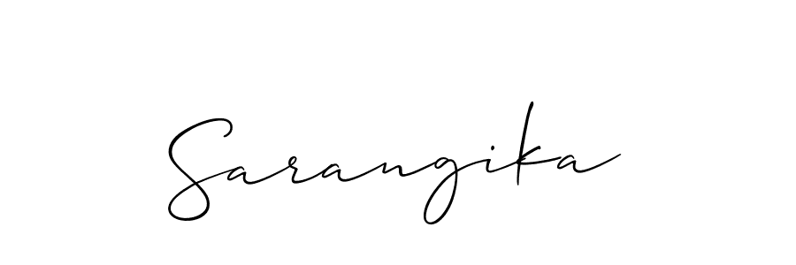 Also we have Sarangika name is the best signature style. Create professional handwritten signature collection using Allison_Script autograph style. Sarangika signature style 2 images and pictures png