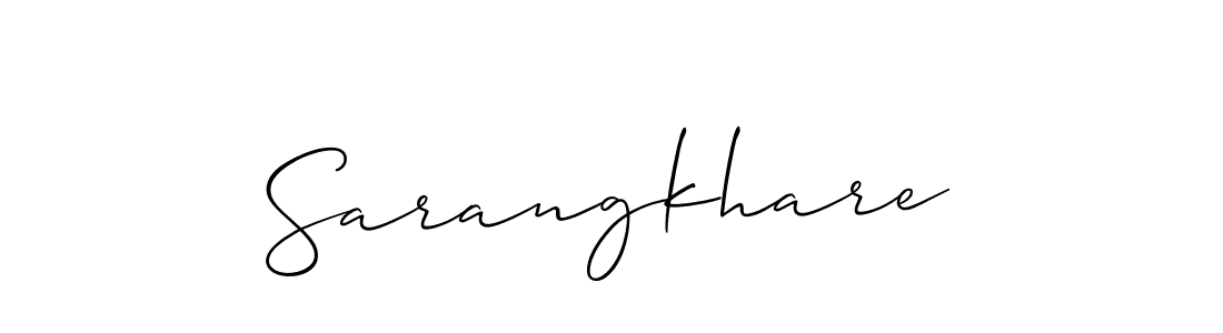 How to Draw Sarangkhare signature style? Allison_Script is a latest design signature styles for name Sarangkhare. Sarangkhare signature style 2 images and pictures png