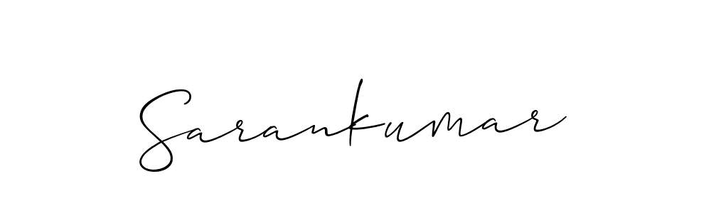 Design your own signature with our free online signature maker. With this signature software, you can create a handwritten (Allison_Script) signature for name Sarankumar. Sarankumar signature style 2 images and pictures png