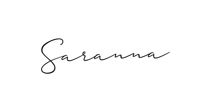 Best and Professional Signature Style for Saranna. Allison_Script Best Signature Style Collection. Saranna signature style 2 images and pictures png