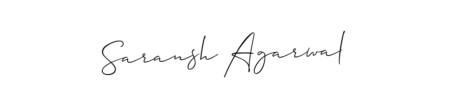 Make a short Saransh Agarwal signature style. Manage your documents anywhere anytime using Allison_Script. Create and add eSignatures, submit forms, share and send files easily. Saransh Agarwal signature style 2 images and pictures png