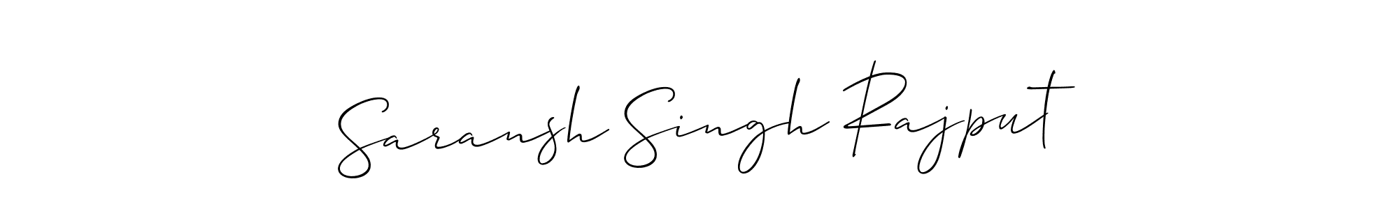 Make a beautiful signature design for name Saransh Singh Rajput. With this signature (Allison_Script) style, you can create a handwritten signature for free. Saransh Singh Rajput signature style 2 images and pictures png