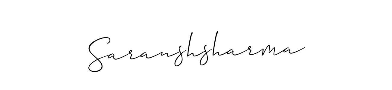 The best way (Allison_Script) to make a short signature is to pick only two or three words in your name. The name Saranshsharma include a total of six letters. For converting this name. Saranshsharma signature style 2 images and pictures png