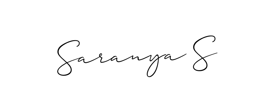 Make a beautiful signature design for name Saranya S. Use this online signature maker to create a handwritten signature for free. Saranya S signature style 2 images and pictures png