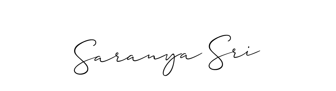 Similarly Allison_Script is the best handwritten signature design. Signature creator online .You can use it as an online autograph creator for name Saranya Sri. Saranya Sri signature style 2 images and pictures png