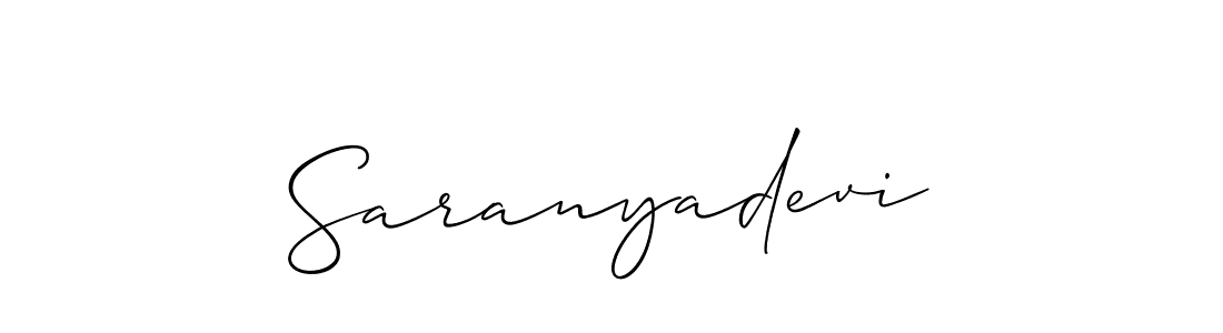 Make a beautiful signature design for name Saranyadevi. Use this online signature maker to create a handwritten signature for free. Saranyadevi signature style 2 images and pictures png