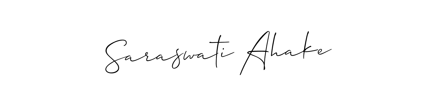 Once you've used our free online signature maker to create your best signature Allison_Script style, it's time to enjoy all of the benefits that Saraswati Ahake name signing documents. Saraswati Ahake signature style 2 images and pictures png