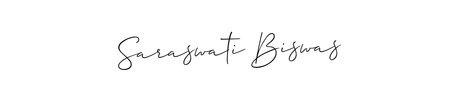 This is the best signature style for the Saraswati Biswas name. Also you like these signature font (Allison_Script). Mix name signature. Saraswati Biswas signature style 2 images and pictures png