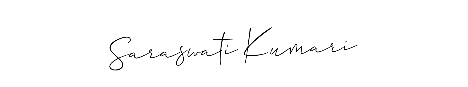 Make a beautiful signature design for name Saraswati Kumari. With this signature (Allison_Script) style, you can create a handwritten signature for free. Saraswati Kumari signature style 2 images and pictures png