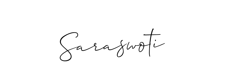 Similarly Allison_Script is the best handwritten signature design. Signature creator online .You can use it as an online autograph creator for name Saraswoti. Saraswoti signature style 2 images and pictures png