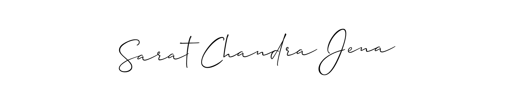 Create a beautiful signature design for name Sarat Chandra Jena. With this signature (Allison_Script) fonts, you can make a handwritten signature for free. Sarat Chandra Jena signature style 2 images and pictures png