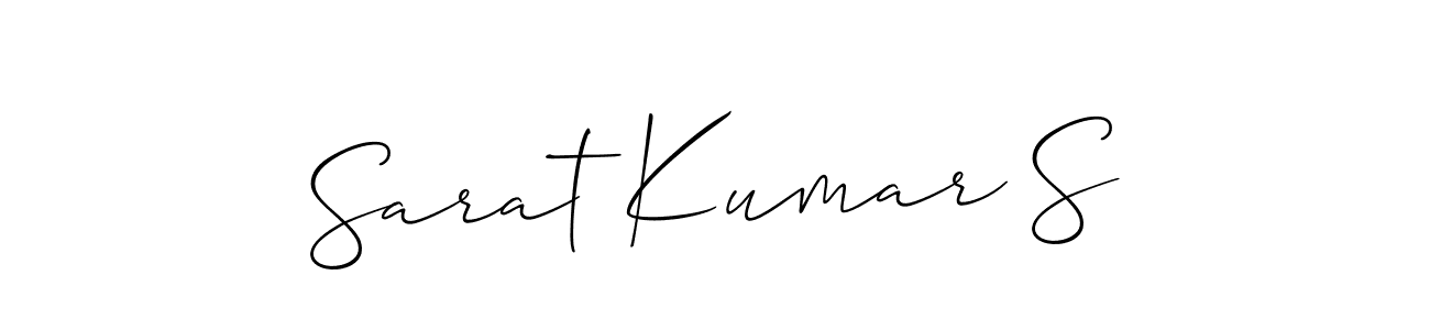 Sarat Kumar S stylish signature style. Best Handwritten Sign (Allison_Script) for my name. Handwritten Signature Collection Ideas for my name Sarat Kumar S. Sarat Kumar S signature style 2 images and pictures png