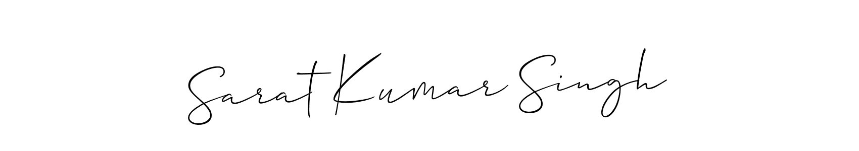 How to make Sarat Kumar Singh signature? Allison_Script is a professional autograph style. Create handwritten signature for Sarat Kumar Singh name. Sarat Kumar Singh signature style 2 images and pictures png
