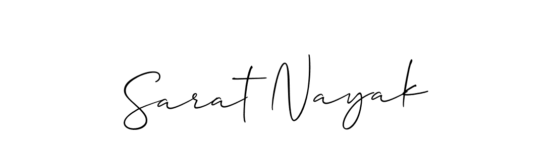 It looks lik you need a new signature style for name Sarat Nayak. Design unique handwritten (Allison_Script) signature with our free signature maker in just a few clicks. Sarat Nayak signature style 2 images and pictures png