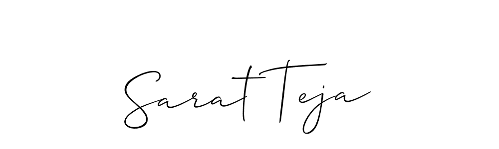 You can use this online signature creator to create a handwritten signature for the name Sarat Teja. This is the best online autograph maker. Sarat Teja signature style 2 images and pictures png