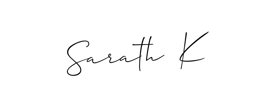 Make a beautiful signature design for name Sarath  K. Use this online signature maker to create a handwritten signature for free. Sarath  K signature style 2 images and pictures png