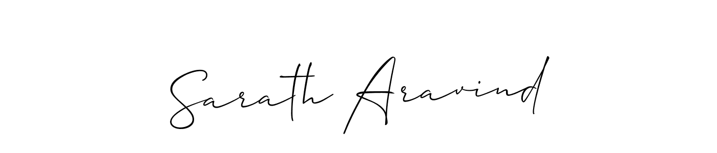 if you are searching for the best signature style for your name Sarath Aravind. so please give up your signature search. here we have designed multiple signature styles  using Allison_Script. Sarath Aravind signature style 2 images and pictures png