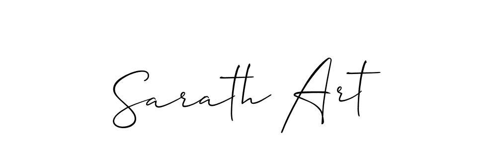 Create a beautiful signature design for name Sarath Art. With this signature (Allison_Script) fonts, you can make a handwritten signature for free. Sarath Art signature style 2 images and pictures png