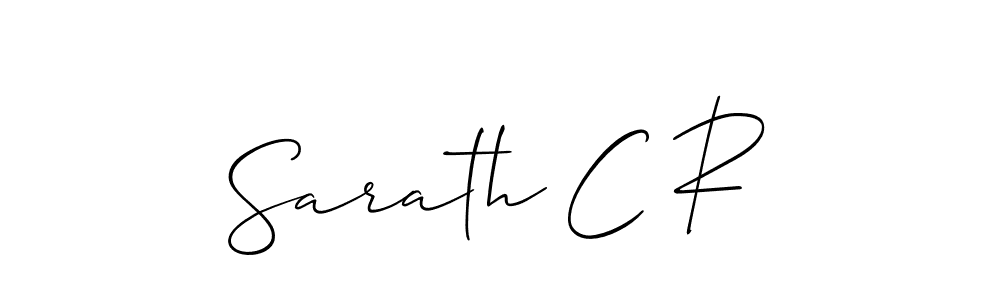 Also You can easily find your signature by using the search form. We will create Sarath C R name handwritten signature images for you free of cost using Allison_Script sign style. Sarath C R signature style 2 images and pictures png