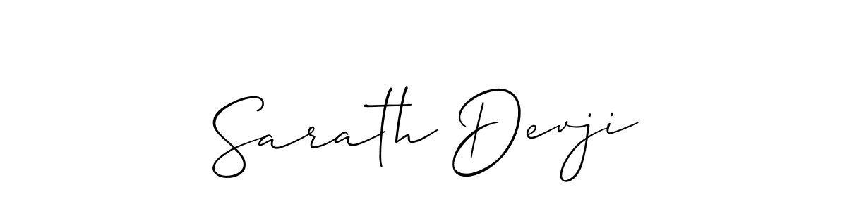 Design your own signature with our free online signature maker. With this signature software, you can create a handwritten (Allison_Script) signature for name Sarath Devji. Sarath Devji signature style 2 images and pictures png