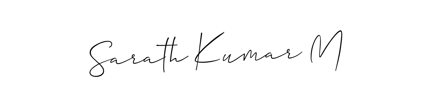 Make a beautiful signature design for name Sarath Kumar M. Use this online signature maker to create a handwritten signature for free. Sarath Kumar M signature style 2 images and pictures png