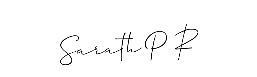Allison_Script is a professional signature style that is perfect for those who want to add a touch of class to their signature. It is also a great choice for those who want to make their signature more unique. Get Sarath P R name to fancy signature for free. Sarath P R signature style 2 images and pictures png