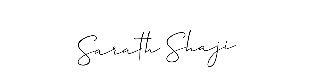 Sarath Shaji stylish signature style. Best Handwritten Sign (Allison_Script) for my name. Handwritten Signature Collection Ideas for my name Sarath Shaji. Sarath Shaji signature style 2 images and pictures png