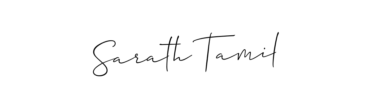 The best way (Allison_Script) to make a short signature is to pick only two or three words in your name. The name Sarath Tamil include a total of six letters. For converting this name. Sarath Tamil signature style 2 images and pictures png