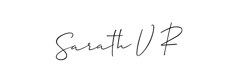 Best and Professional Signature Style for Sarath V R. Allison_Script Best Signature Style Collection. Sarath V R signature style 2 images and pictures png