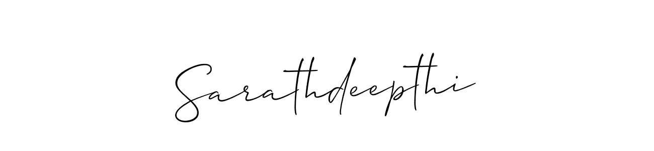 Once you've used our free online signature maker to create your best signature Allison_Script style, it's time to enjoy all of the benefits that Sarathdeepthi name signing documents. Sarathdeepthi signature style 2 images and pictures png