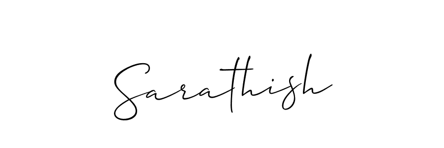 Make a beautiful signature design for name Sarathish. Use this online signature maker to create a handwritten signature for free. Sarathish signature style 2 images and pictures png
