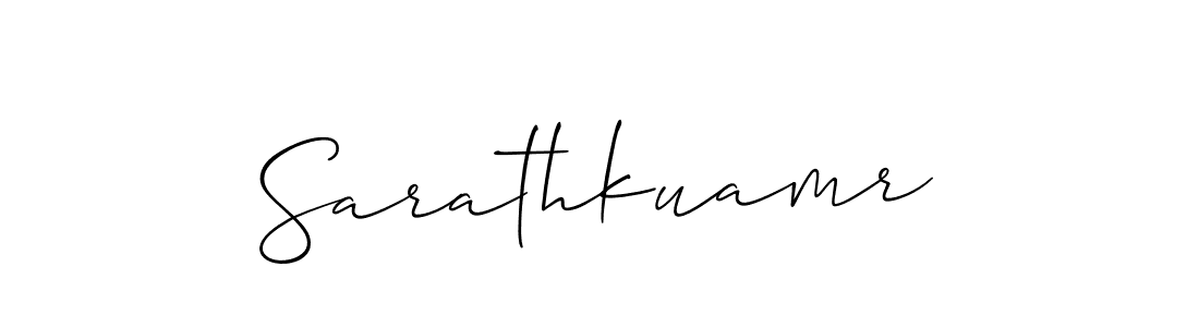 Design your own signature with our free online signature maker. With this signature software, you can create a handwritten (Allison_Script) signature for name Sarathkuamr. Sarathkuamr signature style 2 images and pictures png