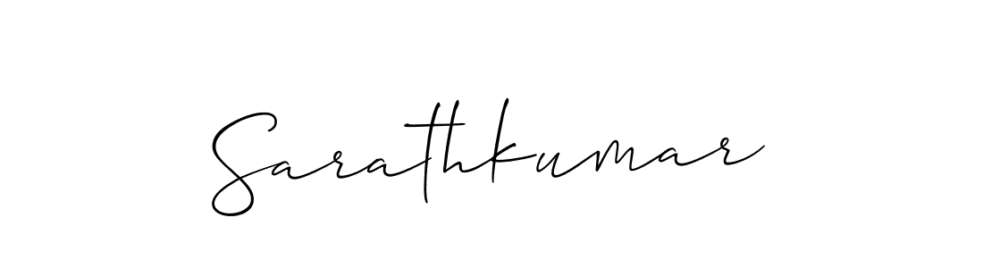 Design your own signature with our free online signature maker. With this signature software, you can create a handwritten (Allison_Script) signature for name Sarathkumar. Sarathkumar signature style 2 images and pictures png