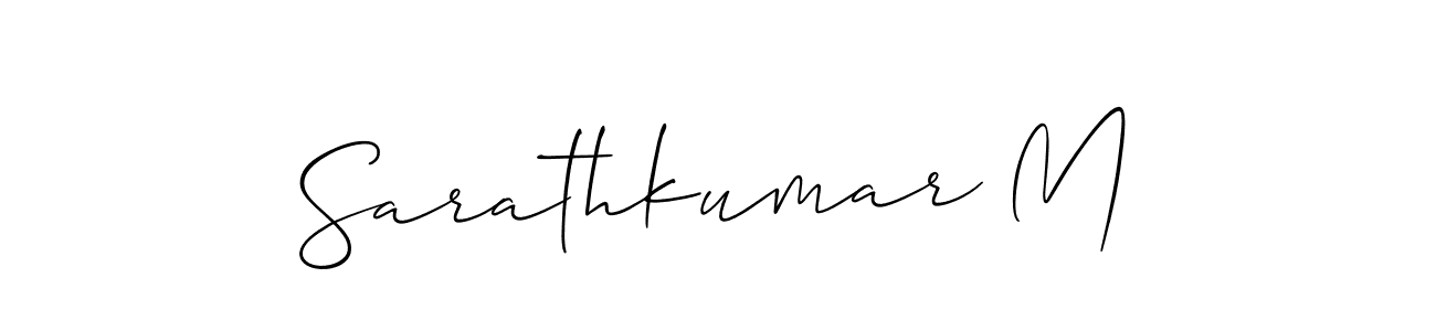 if you are searching for the best signature style for your name Sarathkumar M. so please give up your signature search. here we have designed multiple signature styles  using Allison_Script. Sarathkumar M signature style 2 images and pictures png