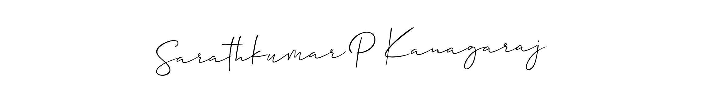 It looks lik you need a new signature style for name Sarathkumar P Kanagaraj. Design unique handwritten (Allison_Script) signature with our free signature maker in just a few clicks. Sarathkumar P Kanagaraj signature style 2 images and pictures png