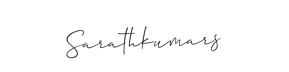 Sarathkumars stylish signature style. Best Handwritten Sign (Allison_Script) for my name. Handwritten Signature Collection Ideas for my name Sarathkumars. Sarathkumars signature style 2 images and pictures png