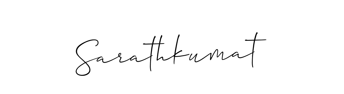 How to Draw Sarathkumat signature style? Allison_Script is a latest design signature styles for name Sarathkumat. Sarathkumat signature style 2 images and pictures png