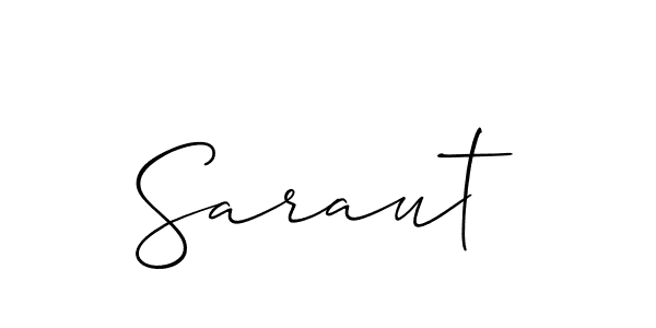 Similarly Allison_Script is the best handwritten signature design. Signature creator online .You can use it as an online autograph creator for name Saraut. Saraut signature style 2 images and pictures png