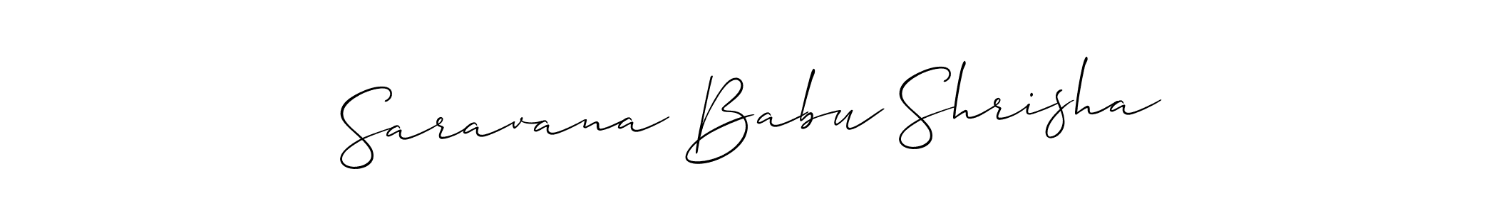 Check out images of Autograph of Saravana Babu Shrisha name. Actor Saravana Babu Shrisha Signature Style. Allison_Script is a professional sign style online. Saravana Babu Shrisha signature style 2 images and pictures png