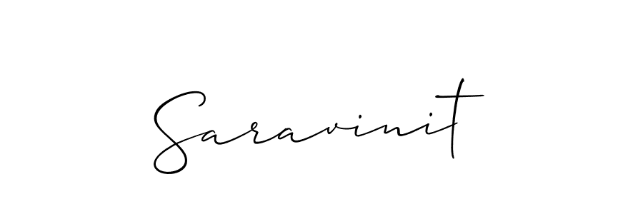 Make a beautiful signature design for name Saravinit. Use this online signature maker to create a handwritten signature for free. Saravinit signature style 2 images and pictures png