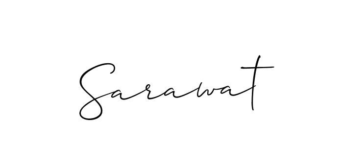 Sarawat stylish signature style. Best Handwritten Sign (Allison_Script) for my name. Handwritten Signature Collection Ideas for my name Sarawat. Sarawat signature style 2 images and pictures png