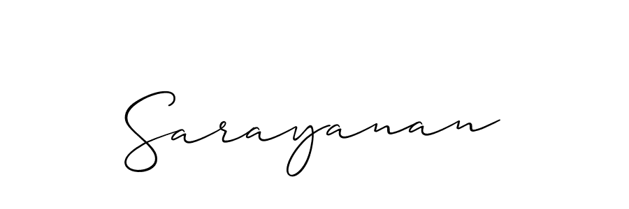 How to Draw Sarayanan signature style? Allison_Script is a latest design signature styles for name Sarayanan. Sarayanan signature style 2 images and pictures png