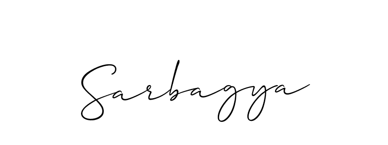 Allison_Script is a professional signature style that is perfect for those who want to add a touch of class to their signature. It is also a great choice for those who want to make their signature more unique. Get Sarbagya name to fancy signature for free. Sarbagya signature style 2 images and pictures png
