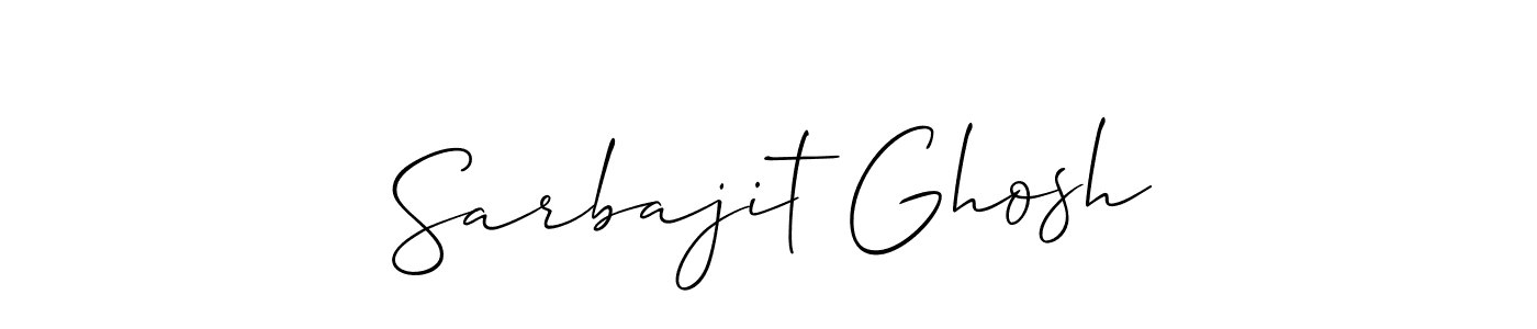 You should practise on your own different ways (Allison_Script) to write your name (Sarbajit Ghosh) in signature. don't let someone else do it for you. Sarbajit Ghosh signature style 2 images and pictures png