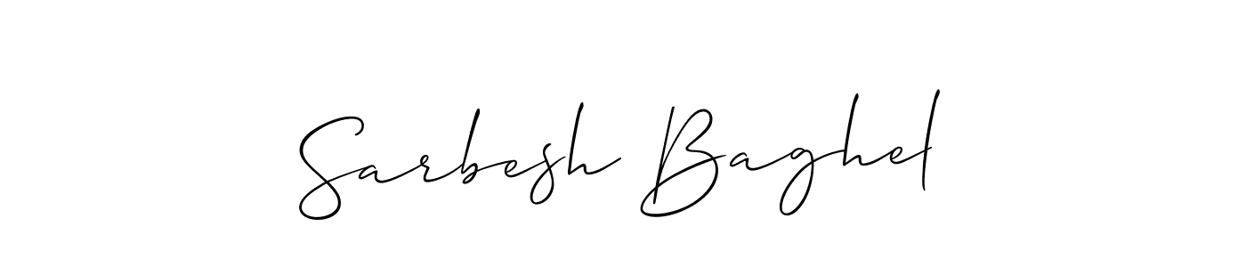 It looks lik you need a new signature style for name Sarbesh Baghel. Design unique handwritten (Allison_Script) signature with our free signature maker in just a few clicks. Sarbesh Baghel signature style 2 images and pictures png