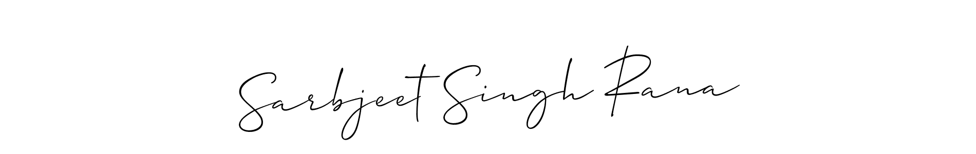 This is the best signature style for the Sarbjeet Singh Rana name. Also you like these signature font (Allison_Script). Mix name signature. Sarbjeet Singh Rana signature style 2 images and pictures png