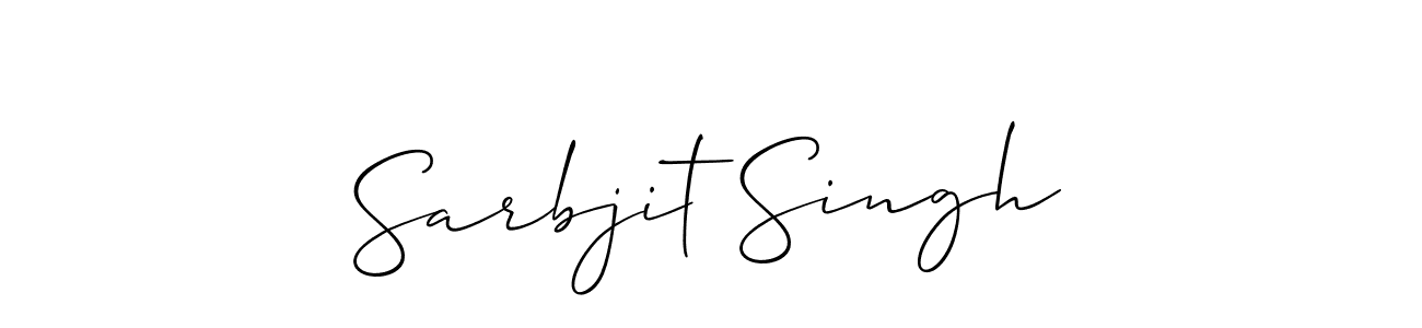 How to make Sarbjit Singh signature? Allison_Script is a professional autograph style. Create handwritten signature for Sarbjit Singh name. Sarbjit Singh signature style 2 images and pictures png